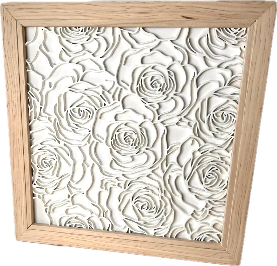 Floral Lace Frame Decor