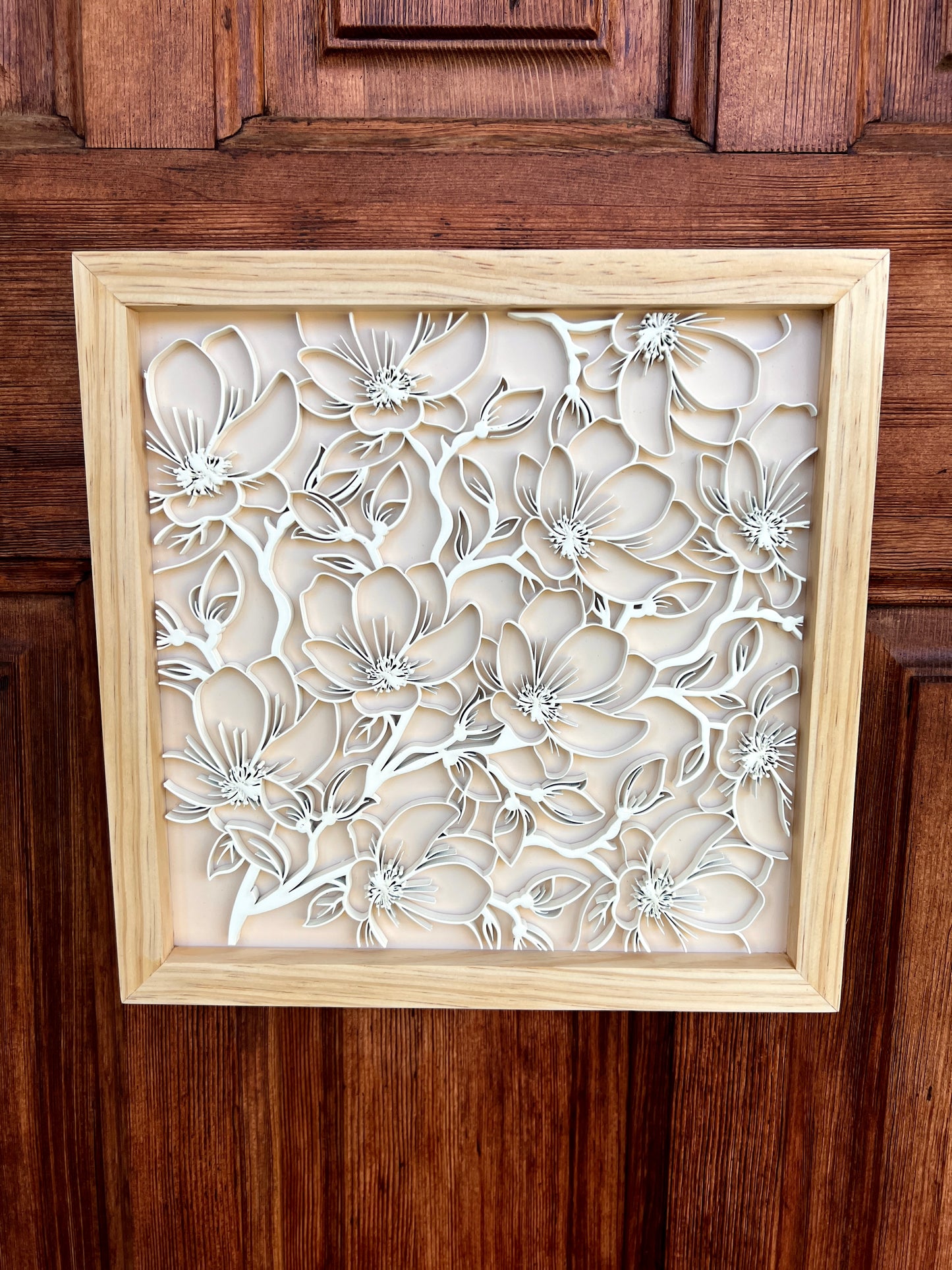 Floral Lace Frame Decor