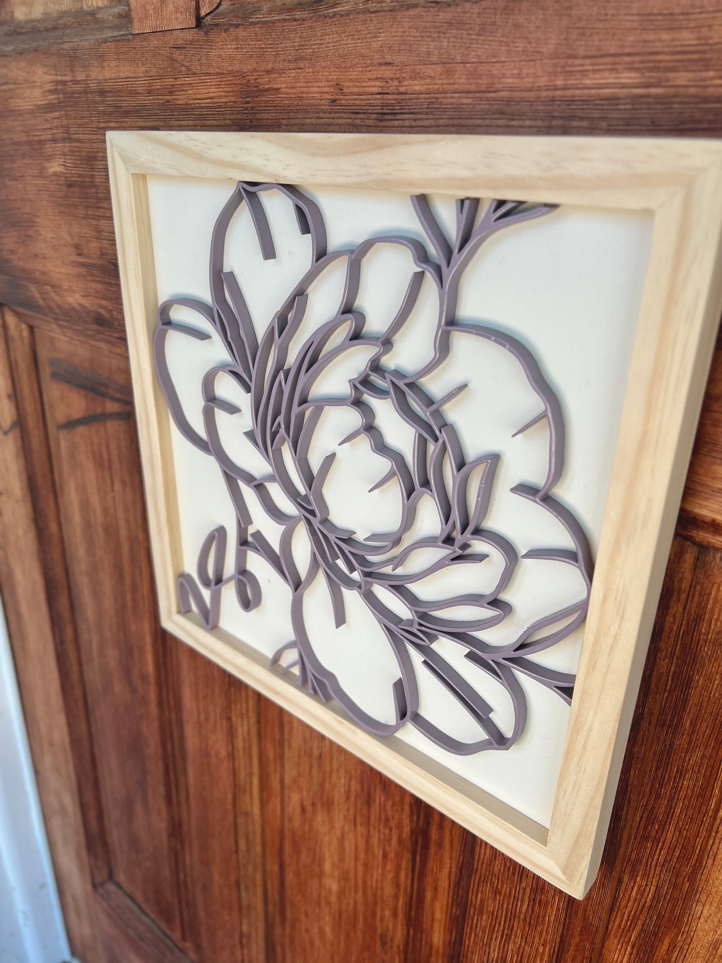 Floral Lace Frame Decor